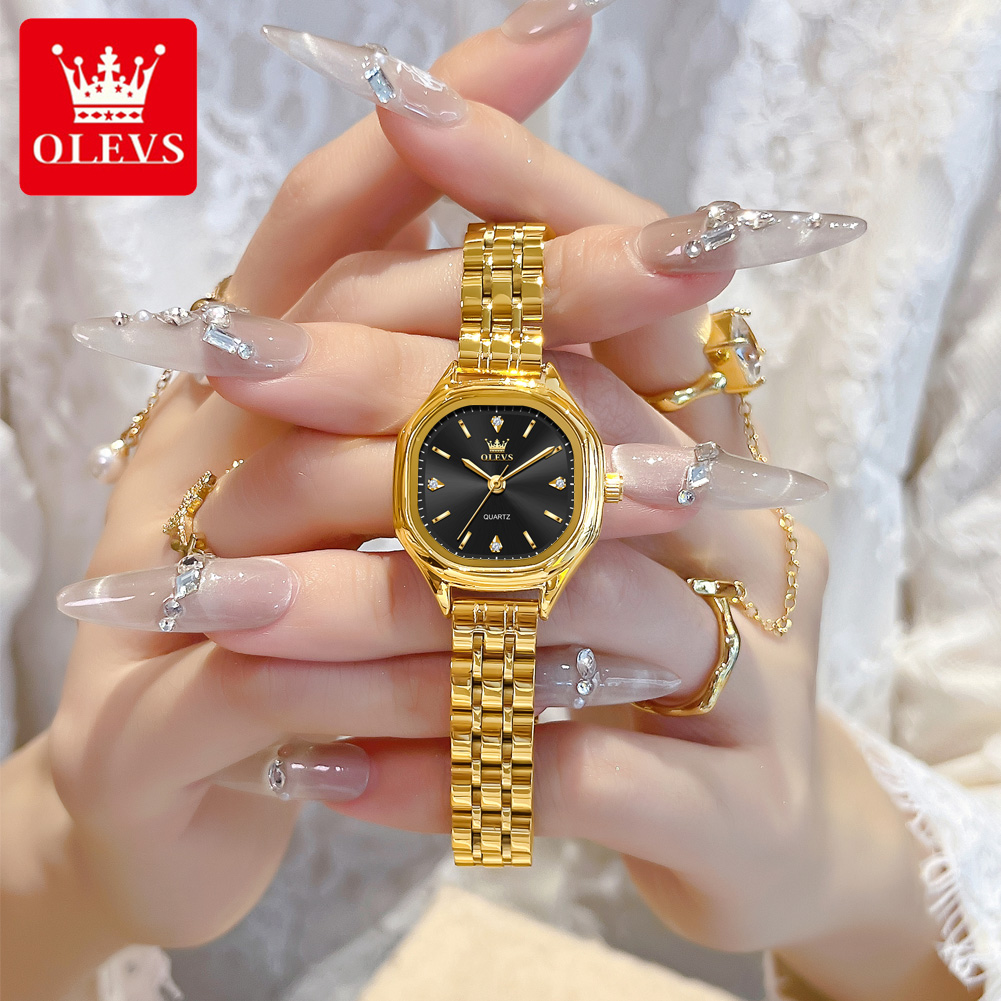 Mens Fashion Watch - OLEVS 5888 Damenuhren Gold Original Elegante