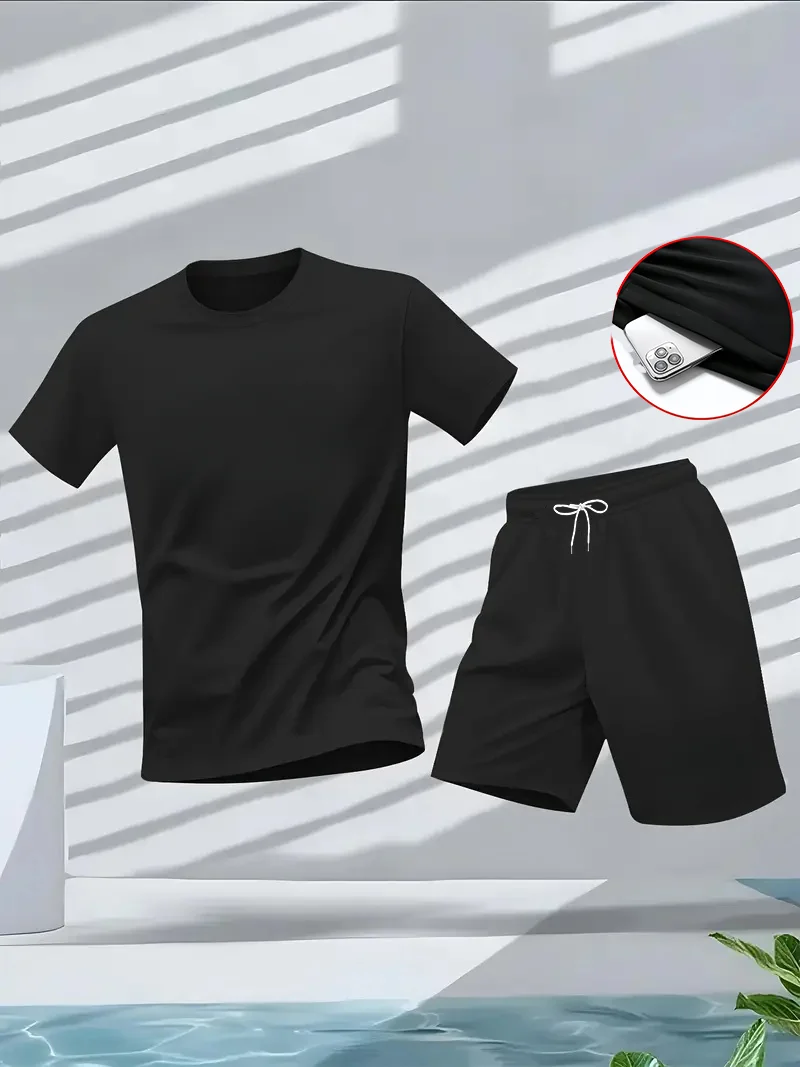 Mens Fashion Ideas - Herrenanzug, 2-teiliges Set, modisches, bequemes Freizeit-Set