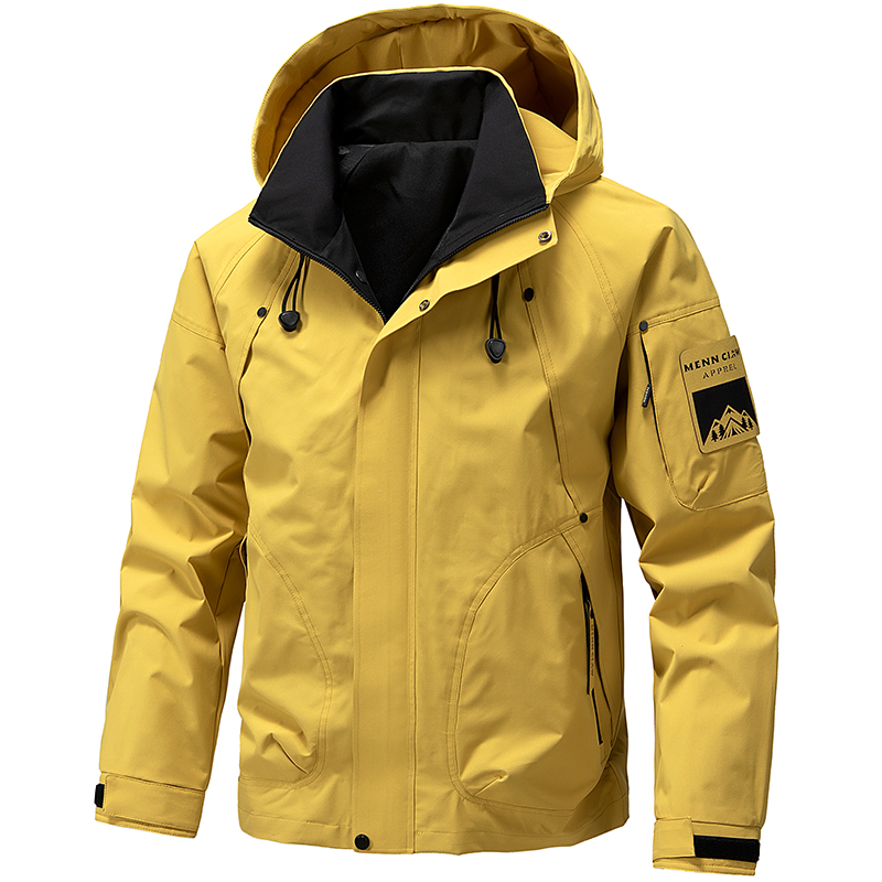 Windbreaker Men Zip - 2026 Frühling Wasserdichte Kapuzenjacke Herren Outdoor