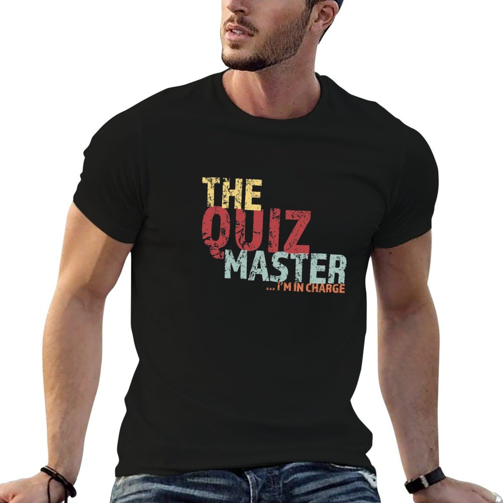 Men'S Fashion Quiz - Quiz Master Pub Quiz Team T-Shirt,