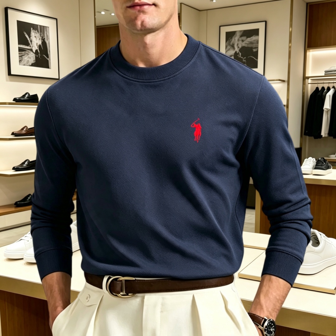 Men'S Winter Fashion - Weiches Baumwoll-Herren-T-Shirt mit langen Ärmeln und