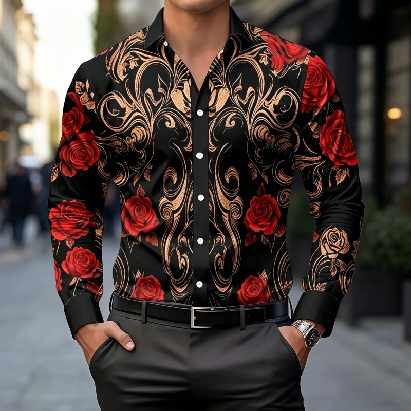 Men'S Fashion For 2026 - 2026 Neues Herrenhemd: Modisches bedrucktes Hemd