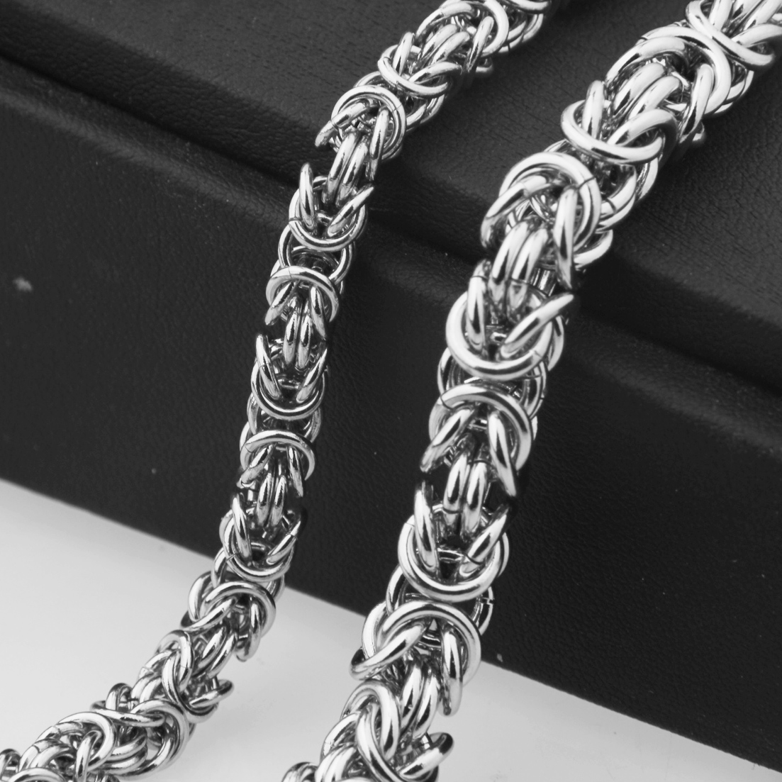 Mens Xmas Fashion - Modischer Herrenschmuck, trendige Byzantinische Kette aus
