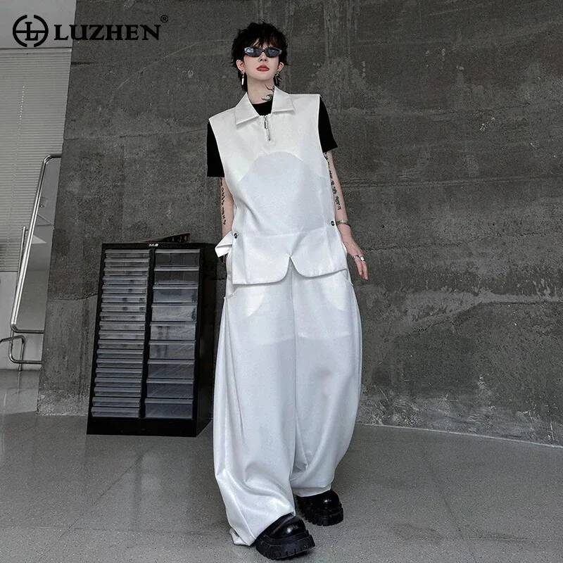 Mens Fashion Vest - LUZHEN Weste 2026 Mode Sommer Herren