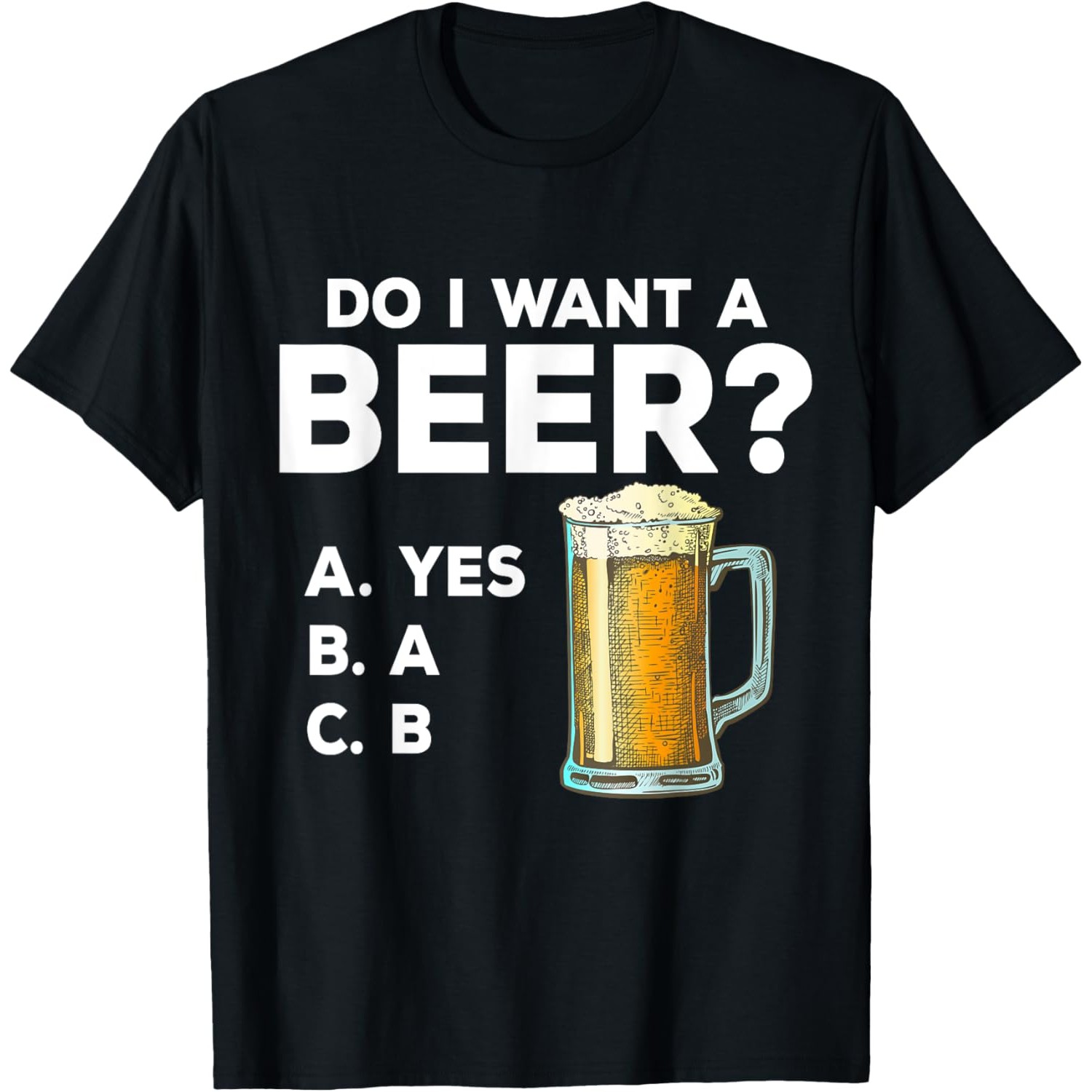 Men'S Fashion Quiz - Lustiges Bier-Quiz-Grafik-T-Shirt für Herren, lässiges, atmungsaktives