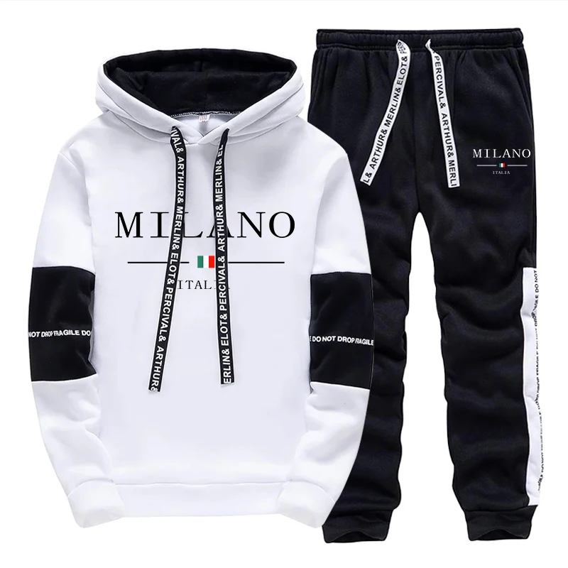 Men'S Fashion For 2026 - Herren-Set/Hoodie/Hose Italien Trendiger Hoodie Sportbekleidung Outfit
