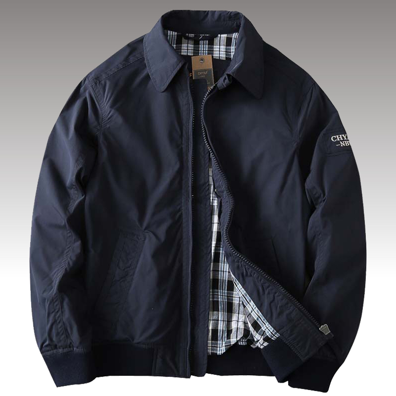 Mens Fashion Bomber Jacket - Frühling lässig solide Mode schlanke Bomber