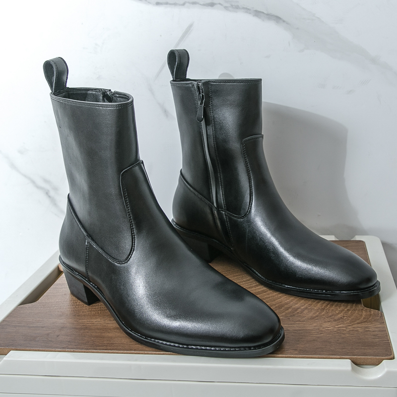 Chelsea Boots Men - Neue Englisch Stil Chelsea Lange Stiefel