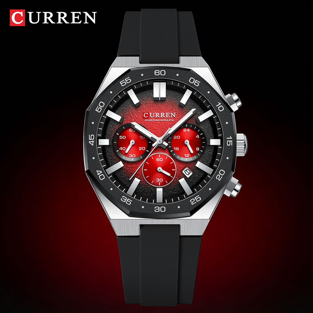 Mens Fashion Watch - CURREN Modische Casual Herren Sportuhr Chronograph