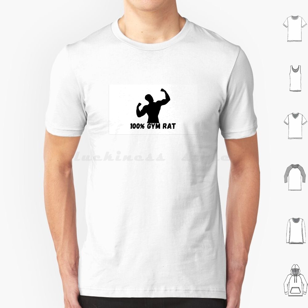 Muscle Tee Workout - 100 % Gym Ratten-T-Shirt, Baumwolle, für