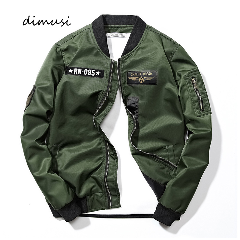 Mens Fashion Bomber Jacket - DIMUSI Herren Bomberjacken Casual Male Outwear
