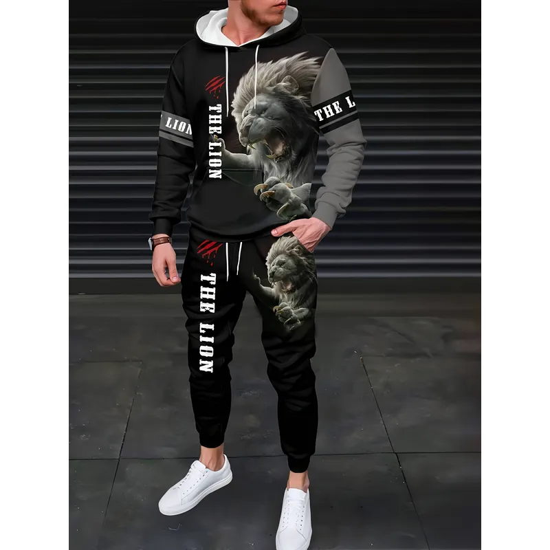 Men'S Fashion For 2026 - 2026 Lässiger Pullover und Jogginghose 2-teiliges