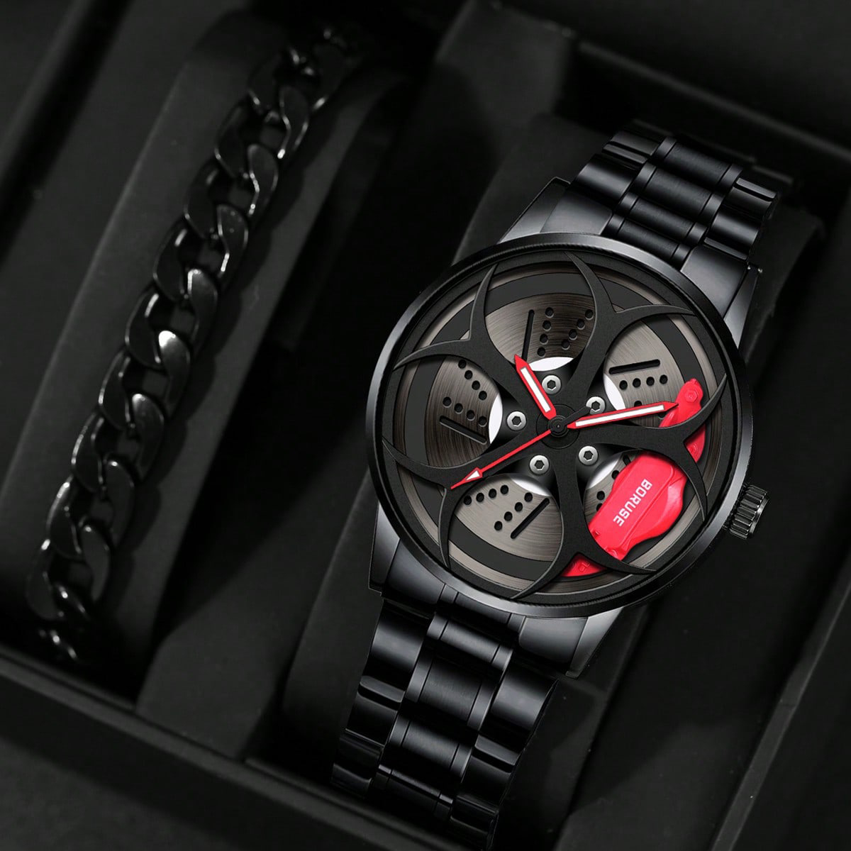 Men'S Fashion Hub - 2 Stück Set Herrenmode Auto Rad