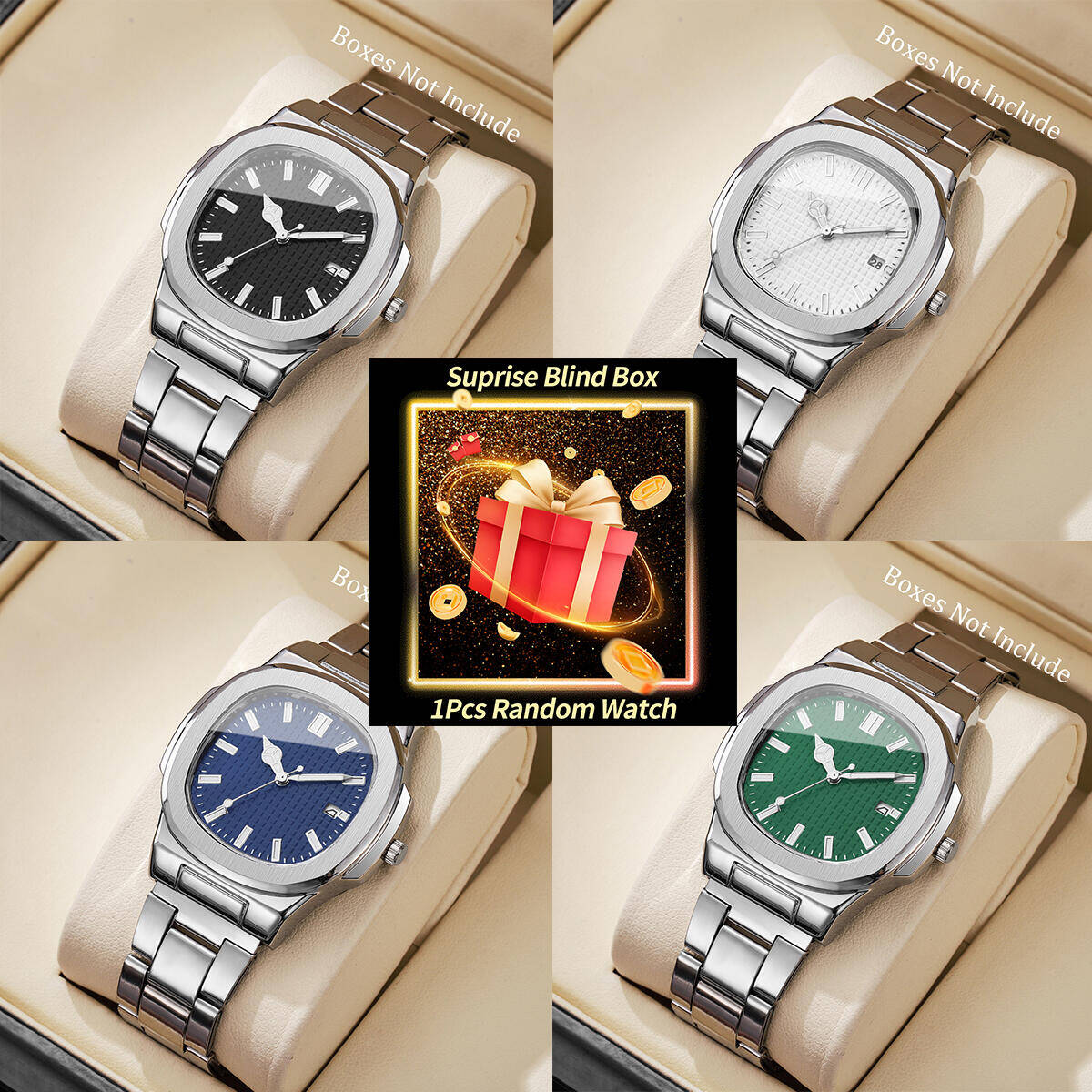 Mens Fashion Watch - 1PC Überraschung Mystery Uhr Blind Box-Mode