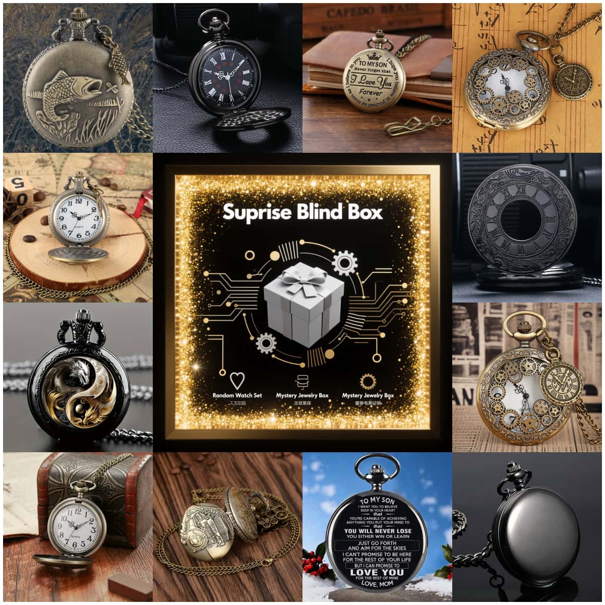 1PC Surprise Mystery Watch Bli – Mens Fashion Watch Bewertung und Preis
