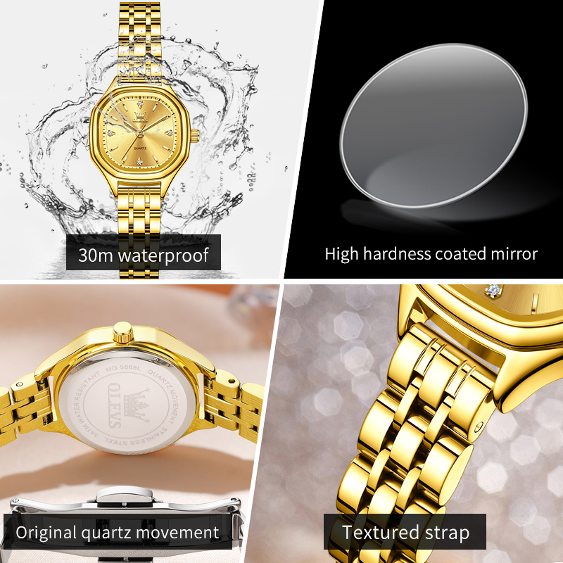 OLEVS 5888 Damenuhren Gold Ori – Mens Fashion Watch Bewertung und Preis
