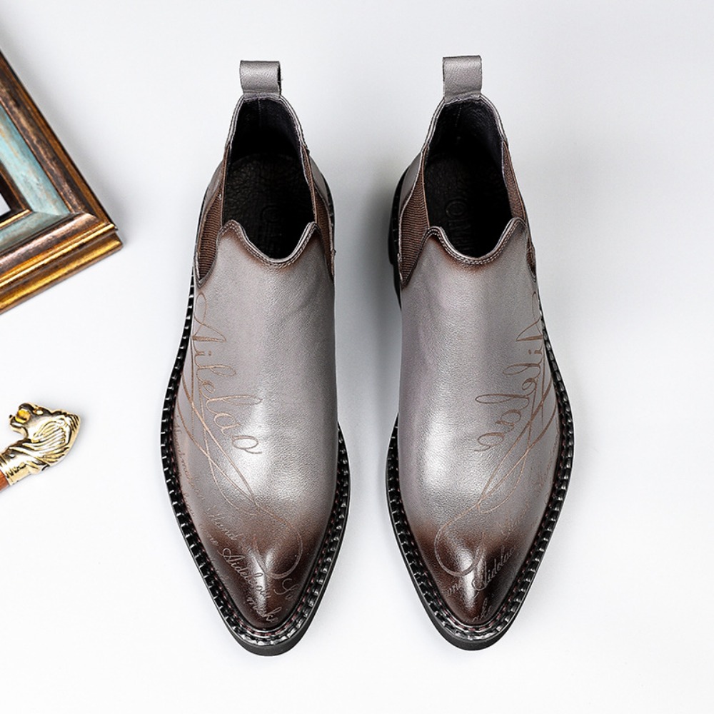 Echtleder-Anzugschuh für Herre – Chelsea Boots Men Bewertung und Preis