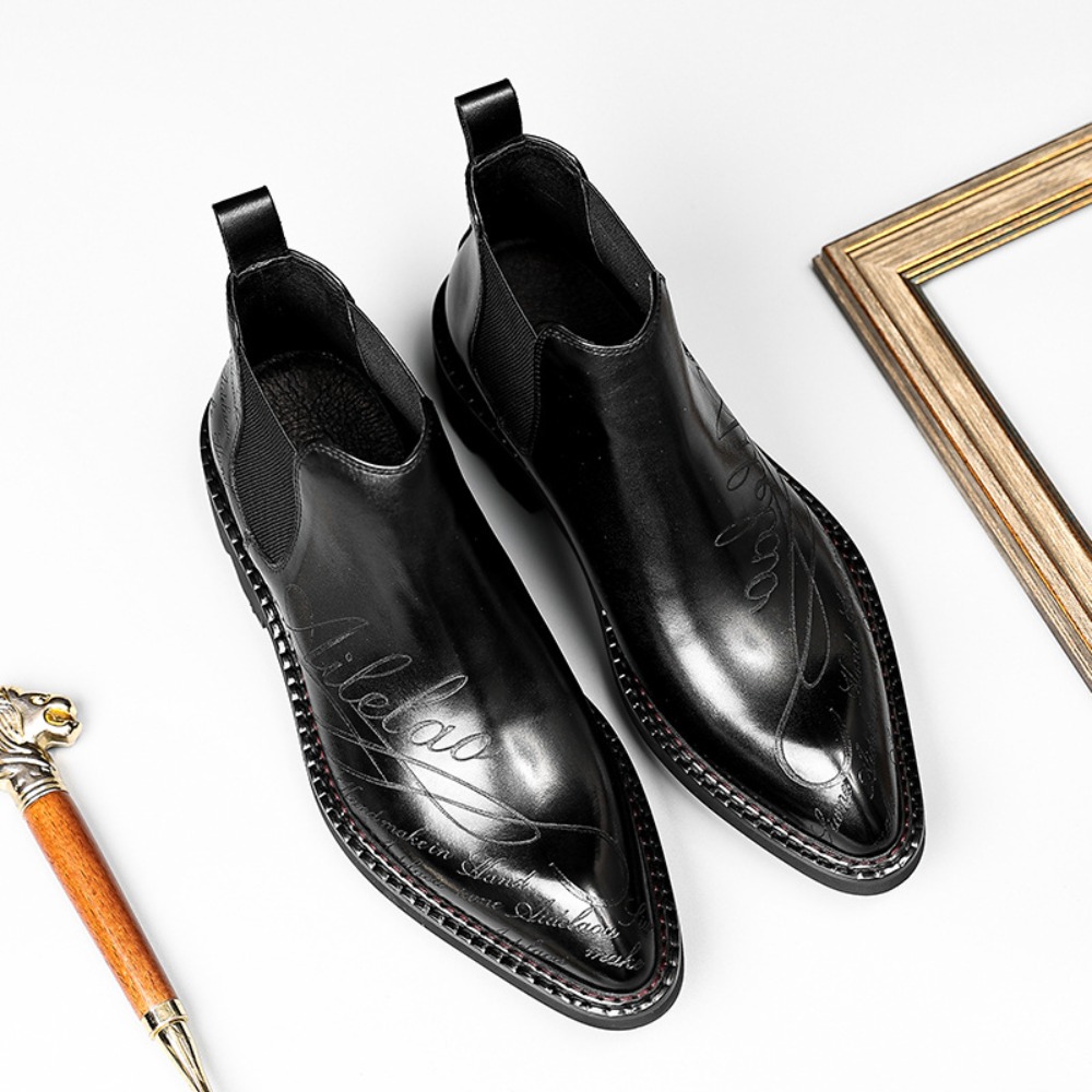 Echtleder-Anzugschuh für Herre – Chelsea Boots Men Bewertung und Preis