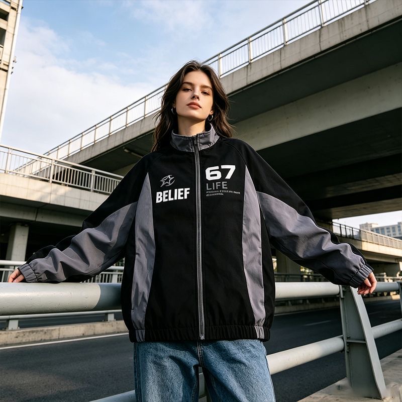 Lässige Rennstil-Jacke für Män – Windbreaker Men Zip Bewertung und Preis