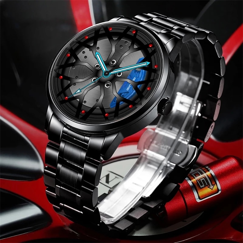 Mode herren auto rad uhren lux – Men'S Fashion Hub Bewertung und Preis