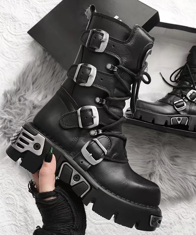 Männer Luxusmode Punk Gothic h – Men'S Fashion Footwear Bewertung und Preis