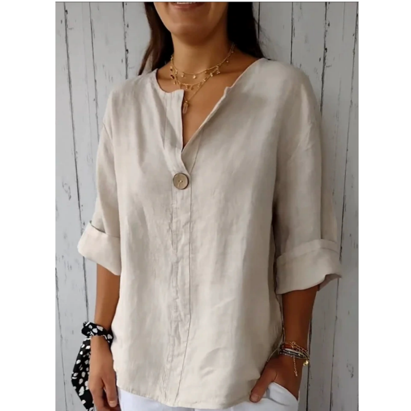 Übergröße Damen V-Ausschnitt B – Linen Shirt Summer Bewertung und Preis