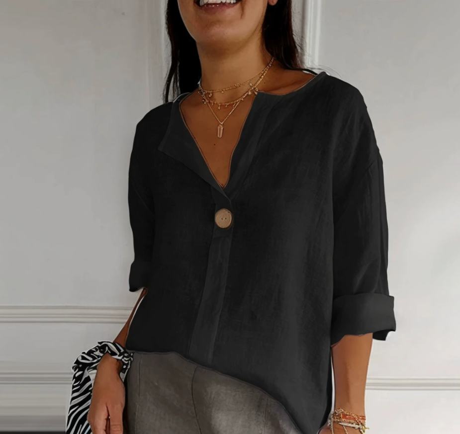 Übergröße Damen V-Ausschnitt B – Linen Shirt Summer Bewertung und Preis