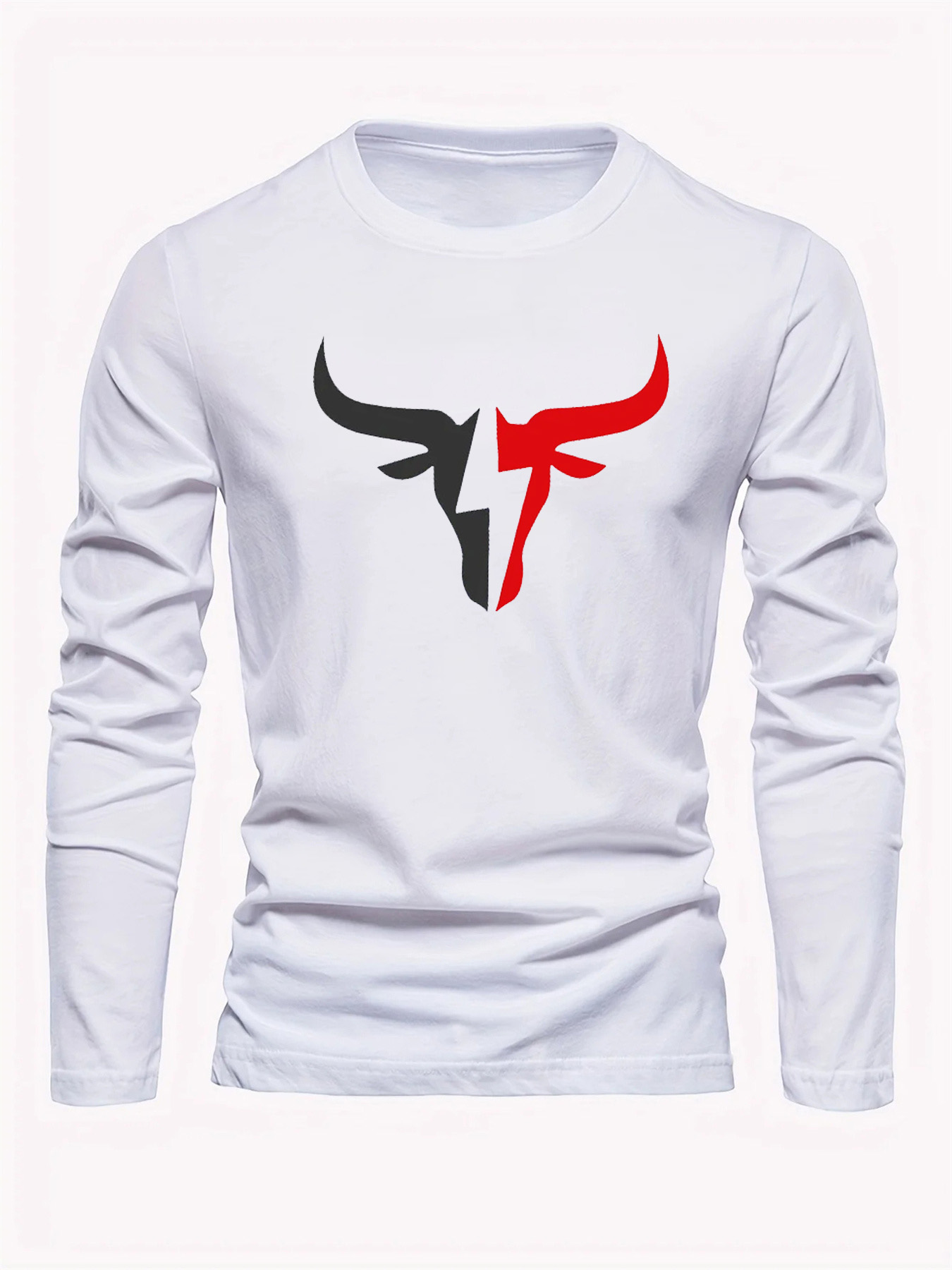 Einfarbiges Herren-Langarm-T-S – Mens Fashion Top Bewertung und Preis