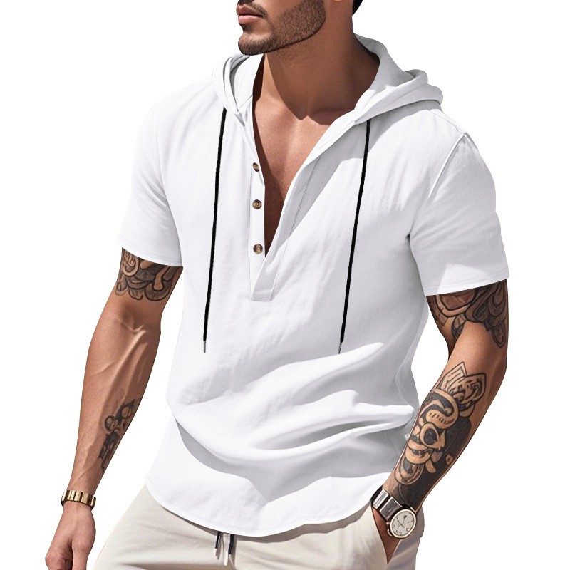 Lässiges Leinenhemd Hellblau T – Linen Shirt Summer Bewertung und Preis