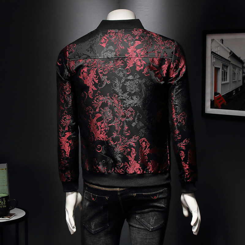 Paisley-Muster, Blumenjacke, H – Mens Fashion Bomber Jacket Bewertung und Preis