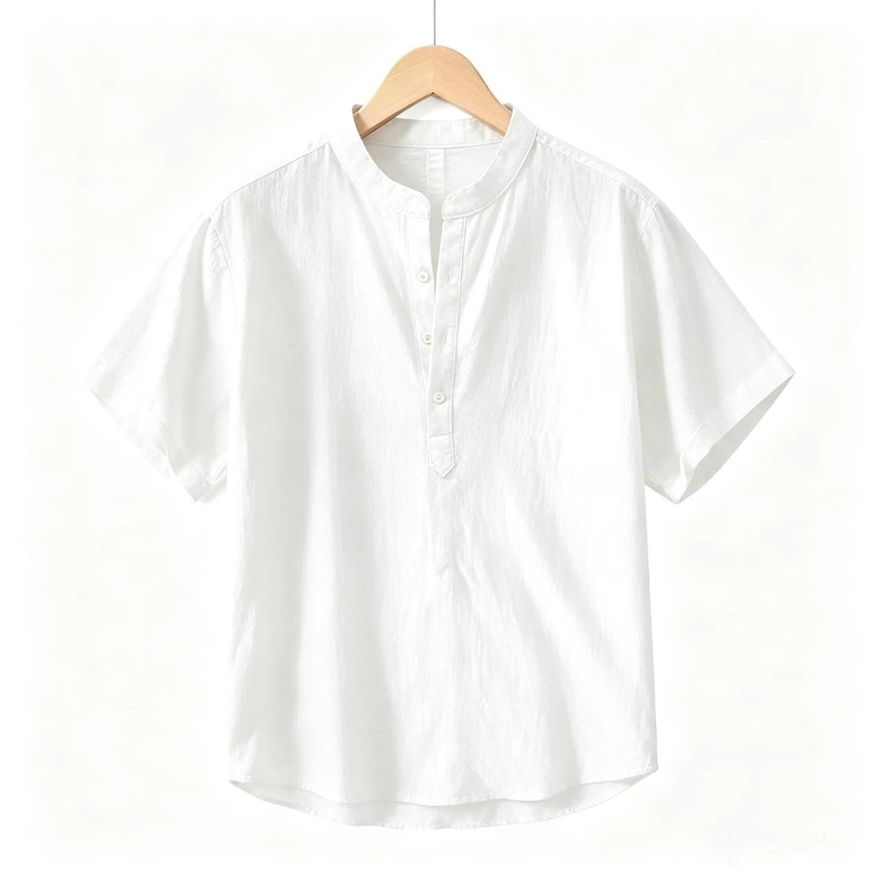 Herren-Kurzarmhemd aus Baumwol – Linen Shirt Summer Bewertung und Preis