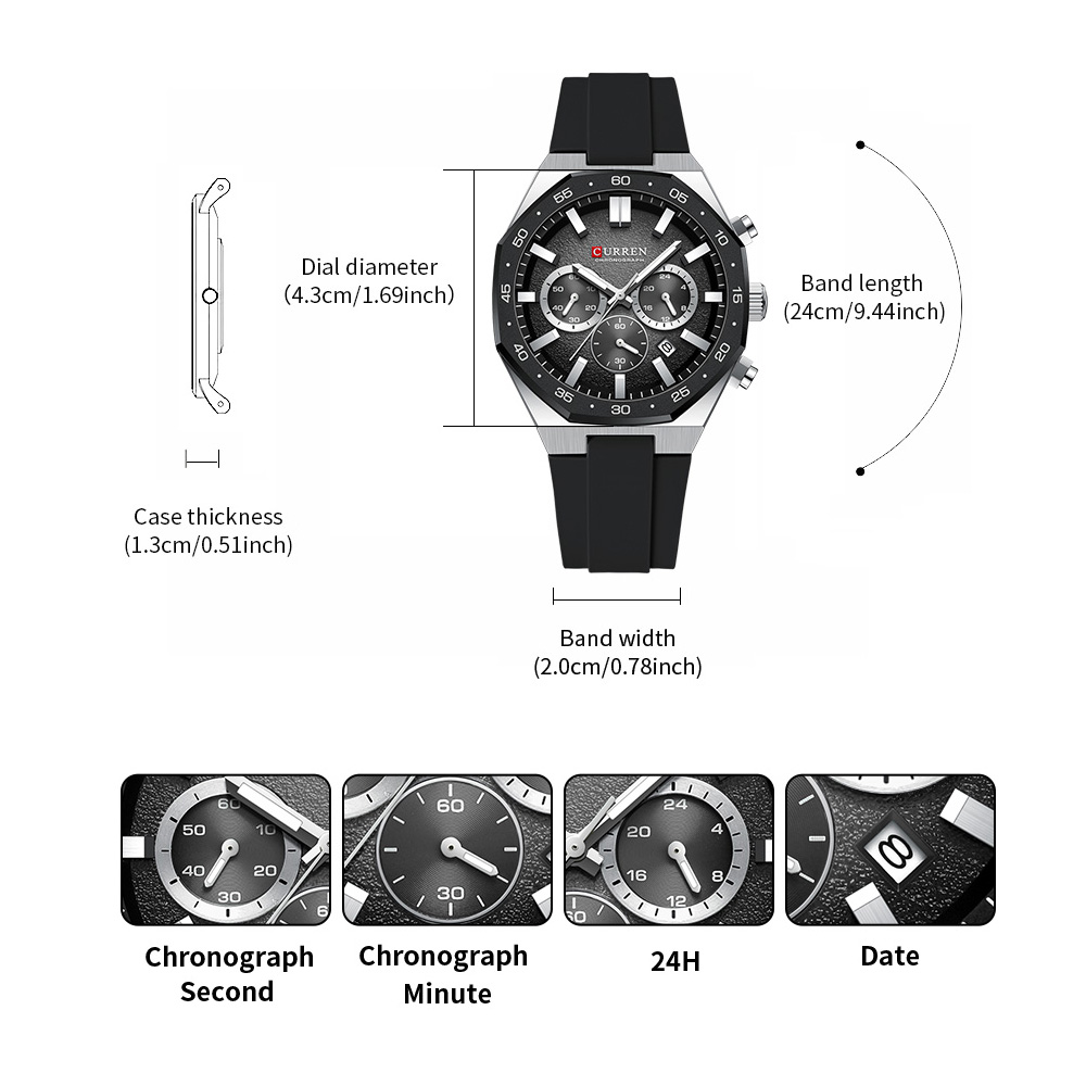 CURREN Modische Casual Herren  – Mens Fashion Watch Bewertung und Preis