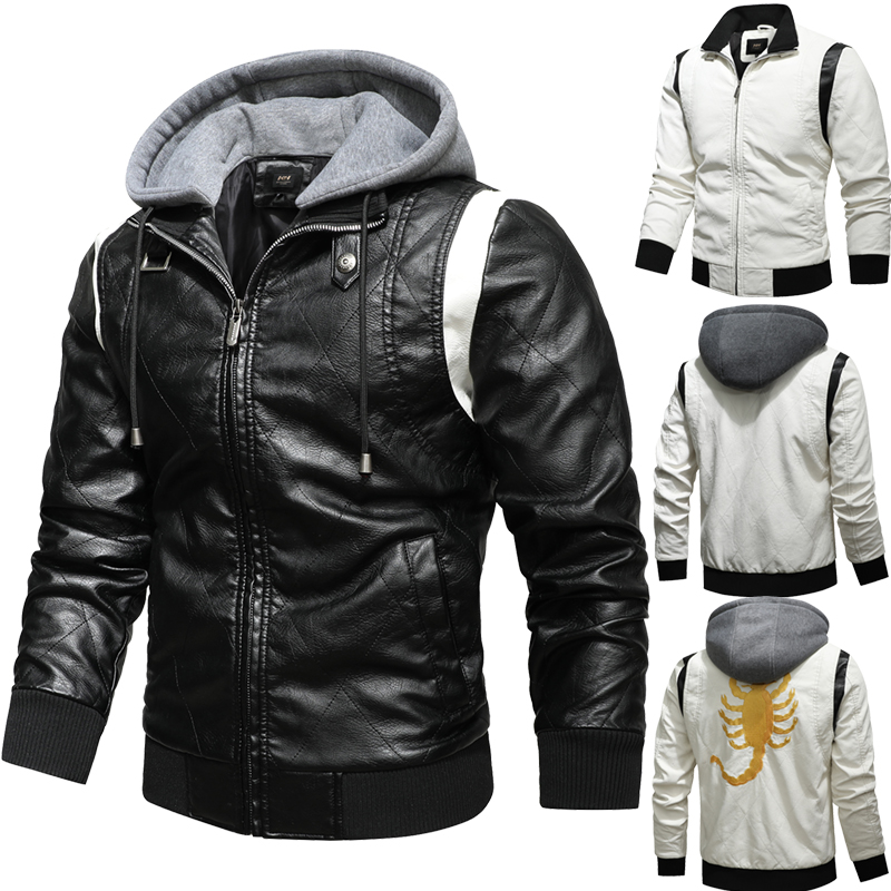 Herbst Winter Bomber Leder Jac – Mens Fashion Bomber Jacket Bewertung und Preis