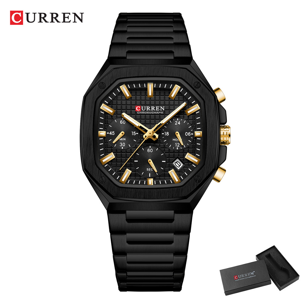 CURREN Luxuriöse quadratische  – Mens Fashion Watch Bewertung und Preis