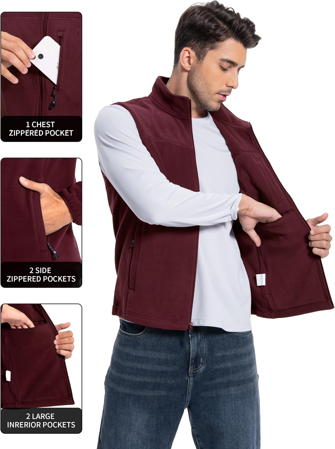 Pioneer Camp Fleece-Weste für  – Windbreaker Men Zip Bewertung und Preis