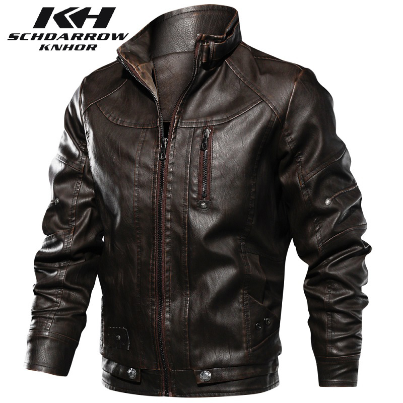 Männer Leder Jacke Herbst Wint – Mens Fashion Bomber Jacket Bewertung und Preis