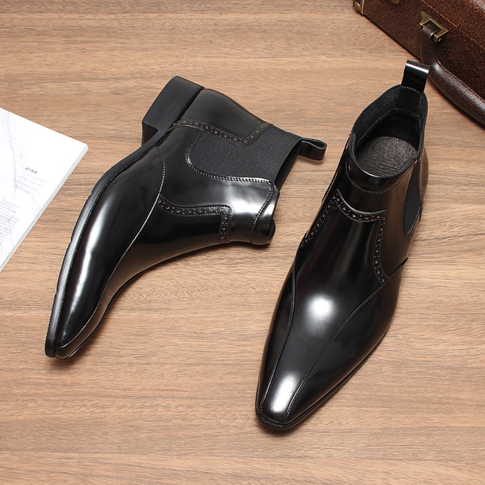 Luxuriöse Echtleder-Schuhe für – Chelsea Boots Men Bewertung und Preis