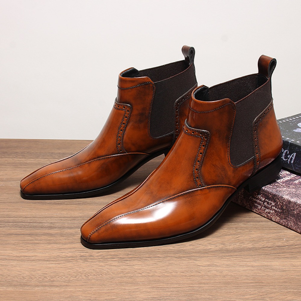 Luxuriöse Echtleder-Schuhe für – Chelsea Boots Men Bewertung und Preis