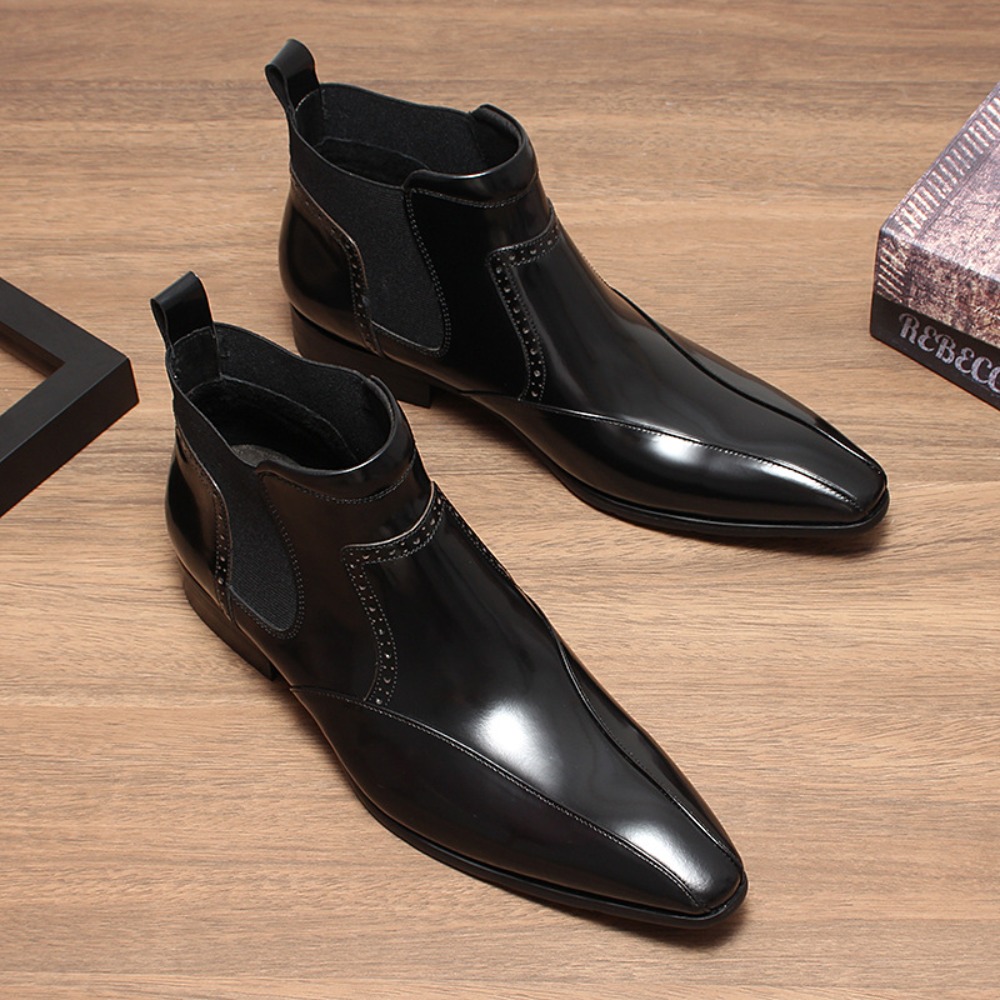 Luxuriöse Echtleder-Schuhe für – Chelsea Boots Men Bewertung und Preis