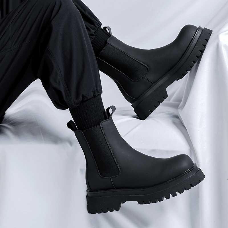 2026 Plateau Schwarze High-Top – Chelsea Boots Men Bewertung und Preis