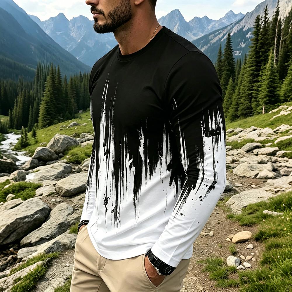 Herren Gradient Ink Splash Lan – Mens Fashion Top Bewertung und Preis
