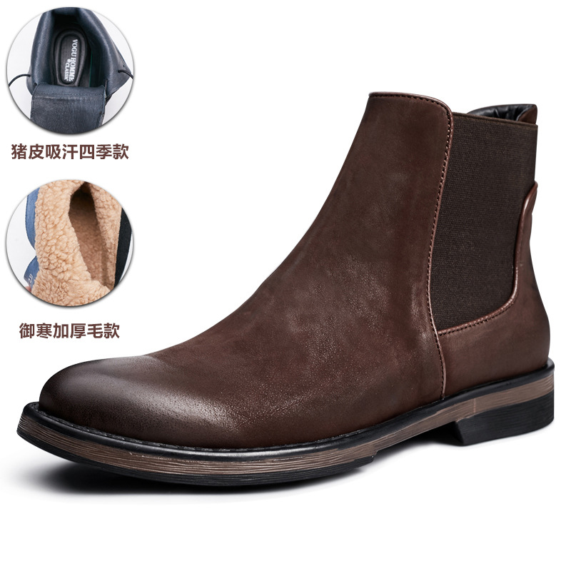Herbst-Winter Herren Echtleder – Chelsea Boots Men Bewertung und Preis